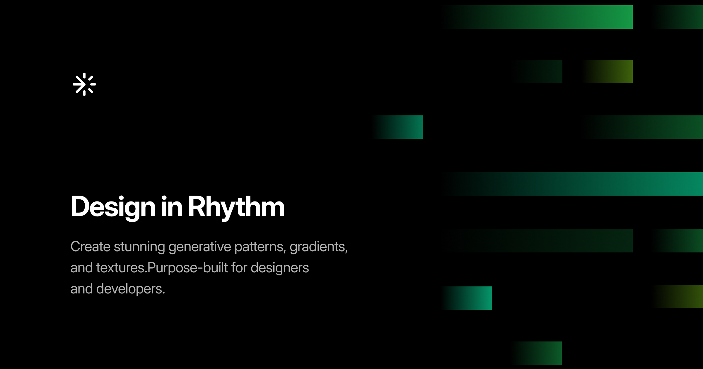 Rhythm — Generative Patterns, Gradients & Textures